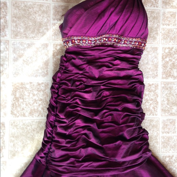 Magenta Prom Dress / Evening Gown - Picture 5 of 7